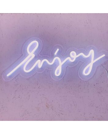 &#39;Enjoy&#39; LED neon sign