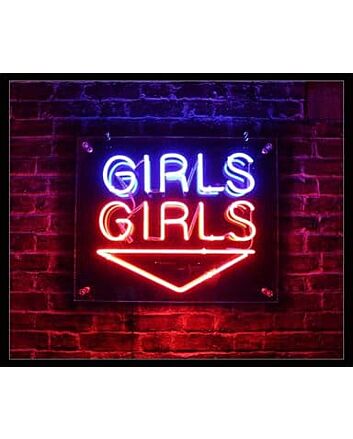 Girls Girls Girls Wall Sign Neon Sign