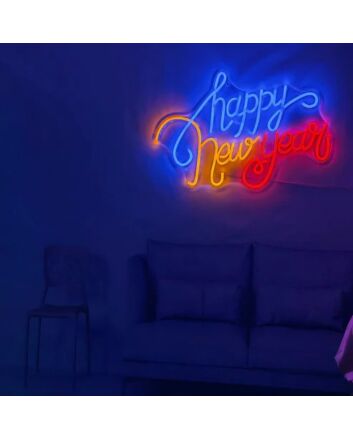 Happy New Year Led Wall Room Neon Sign