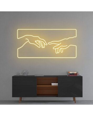 Creation of Adam Neon Sign