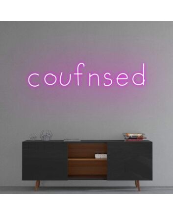 Confused&#39; Neon Sign