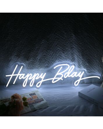 Happy Bday Neon Sign