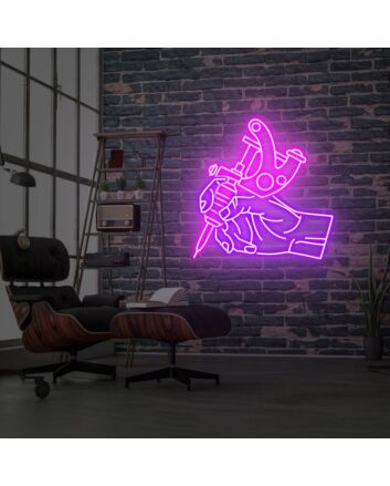 Tattoo Artist For Tattoo Studio Neon Sign