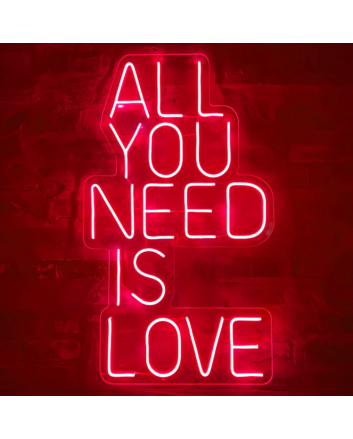 &#39;ALL YOU NEED IS LOVE&#39; Neon Sign