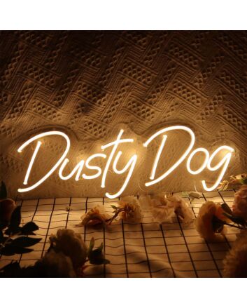 Dusty Dog Neon Sign