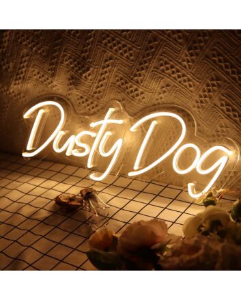 Dusty Dog Neon Sign
