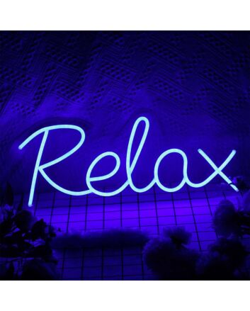 Relax Blue Neon Sign