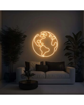 Earth Aesthetic LED Sign