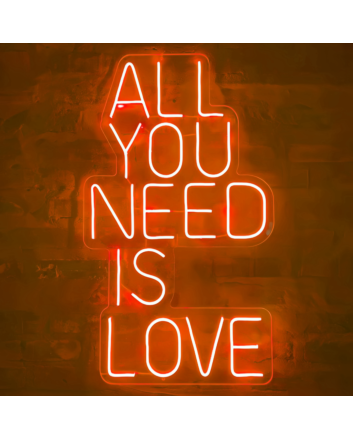 &#39;ALL YOU NEED IS LOVE&#39; Neon Sign
