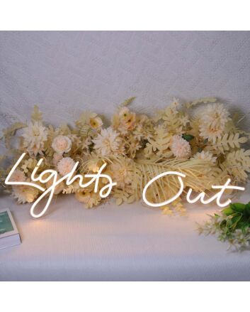 Light Out Neon Sign
