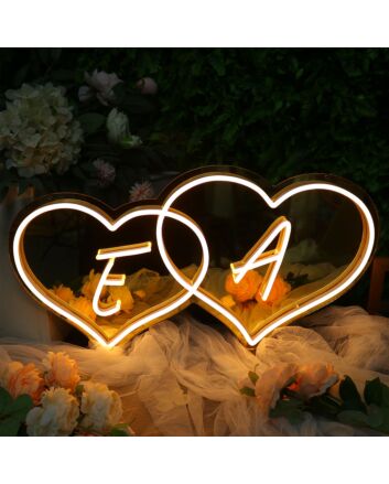E And A Neon Sign