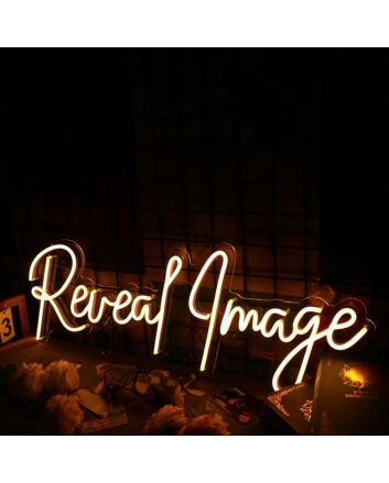 Reveal Image Neon Sign