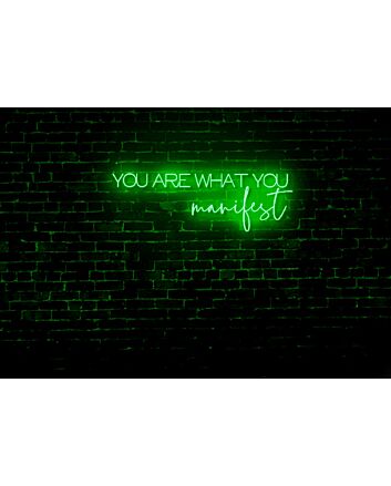 You Are What You Manifest LED Neon Sign