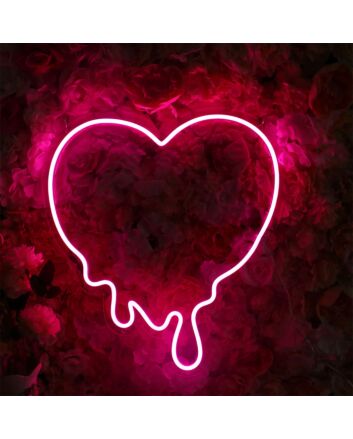 Melting Heart Neon Sign