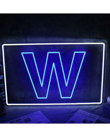 W Neon Sign