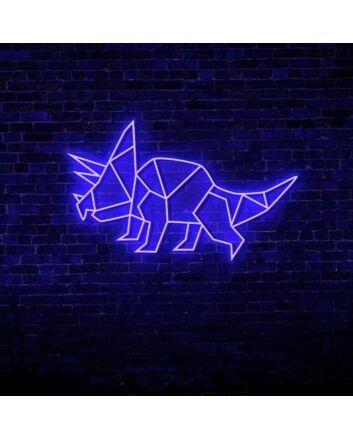 Triceratops Dinosaur LED Neon Sign