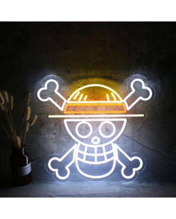 One Piece Skull Logo Neon Sign