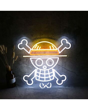 One Piece Skull Logo Neon Sign