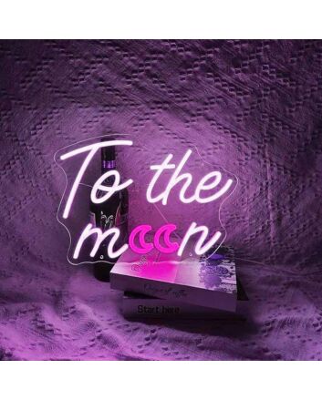 To the Moon  LED Neon Sign