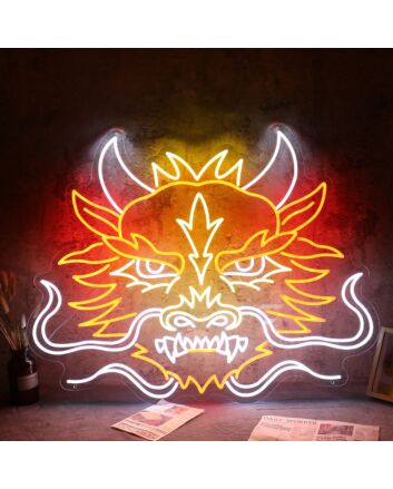 Deagon Head Neon Sign