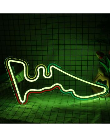 Austin City Map Neon Sign