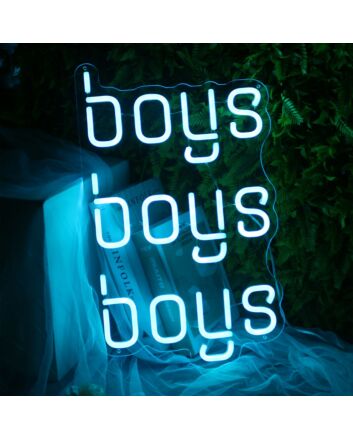 Boys Boys Boys Neon Sign