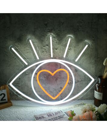 Shining Eye In Love Neon Sign