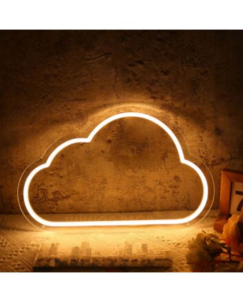 Cloud Shape Yellow LED Neon Sign