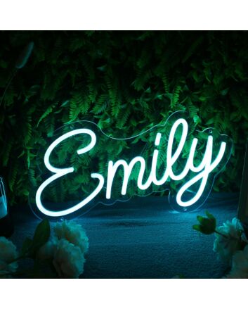 Emily Blue LED Neon Sign