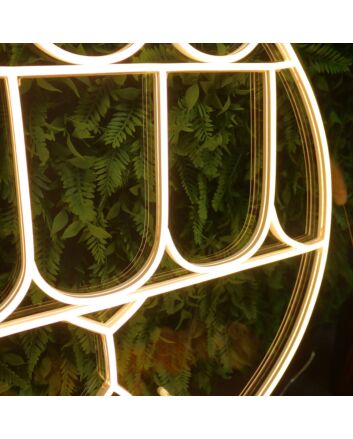 Abstract Geometric Circle Neon Sign