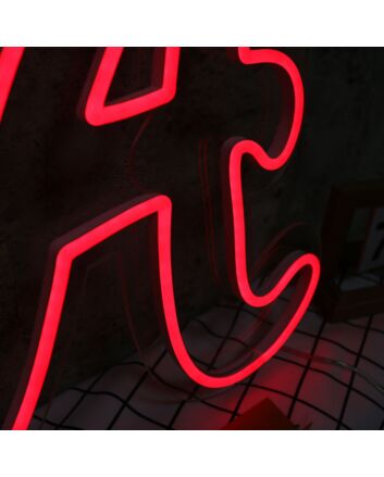 Capital Letter A Red Neon Sign