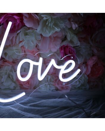 Drunk In Love White Neon Sign