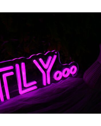 Honestly Dark Purple Neon Sign