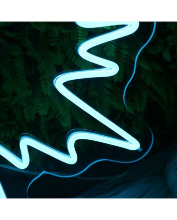 Angle Wing Blue Neon Sign