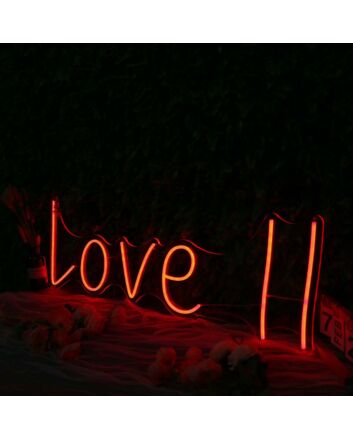 Love 11 Neon Sign