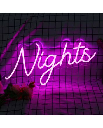 Night Pink Neon LED Sign