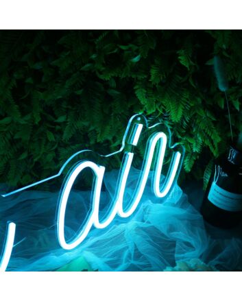 In The Air Blue Neon Sign