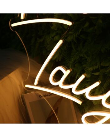 Live Laugh Love Yellow Neon Sign