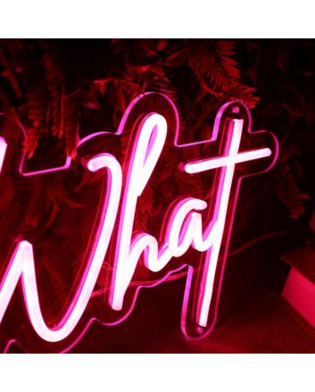 So What Red Neon Sign