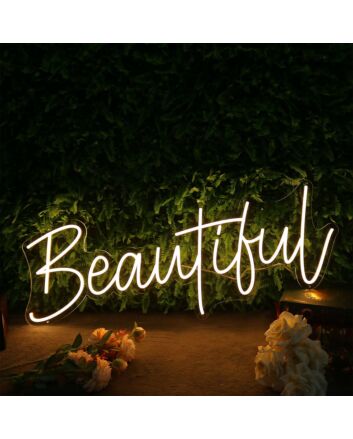 Beautiful Yellow Custom Neon Sign