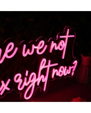 Why Are We Not Having Sex Right Now Red Neon Sign