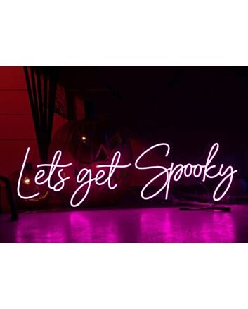 Let&#39;s Get Spooky LED Neon Sign