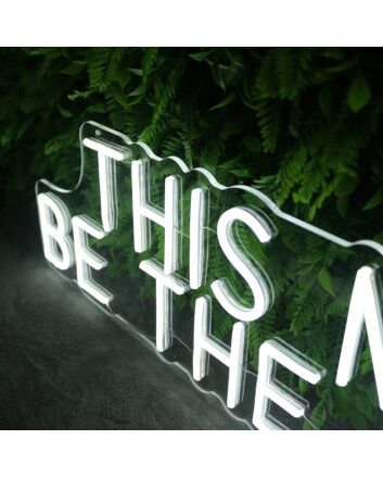This Must Be The Place White Neon Sign