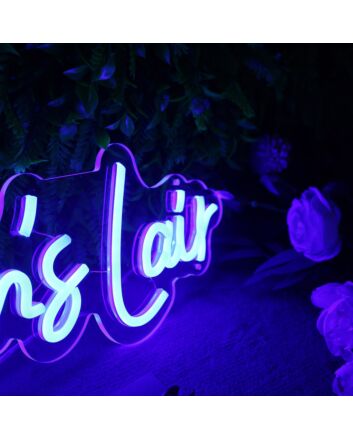 Dragon&#039;s Lair Blue Neon Sign