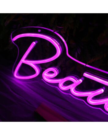 Beauty Dark Purple Neon Sign