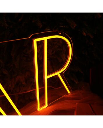BAR Orange Custom Neon Sign