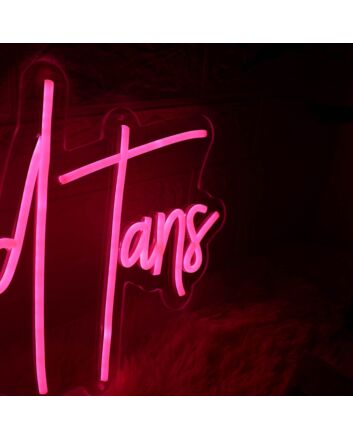 Hollywood Fans Pink Neon Sign