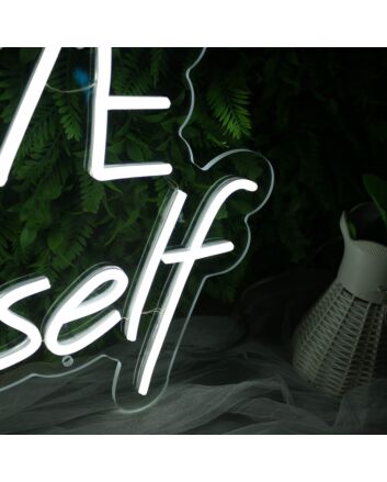 Love YourSelf White Neon Sign