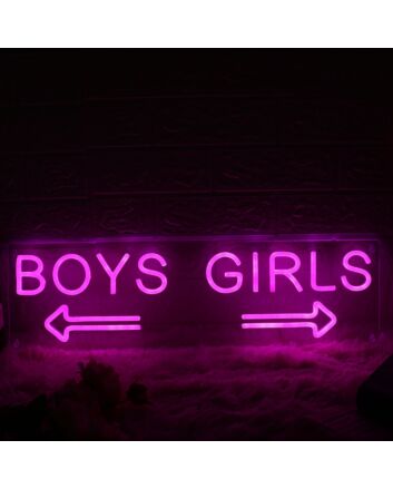 Boys' and girls' directions Neon Sign