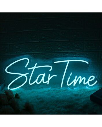 Star Time Blue Neon Sign